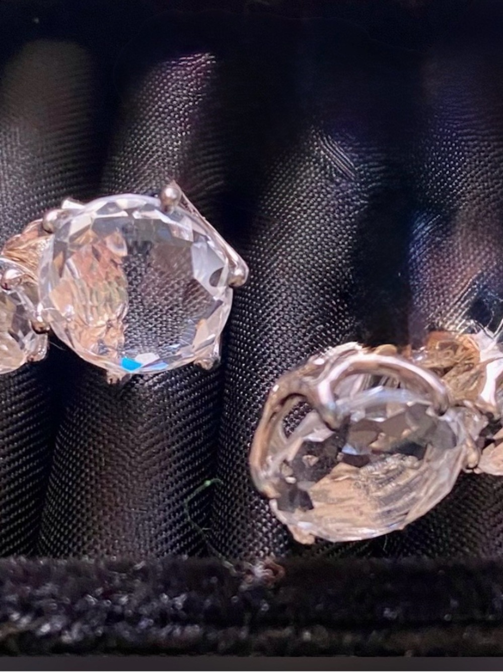 IPPOLITA Rock Candy 2-Stone Post Earrings in Clear Quartz Double Drop in  Silver - Picture 4 of 4